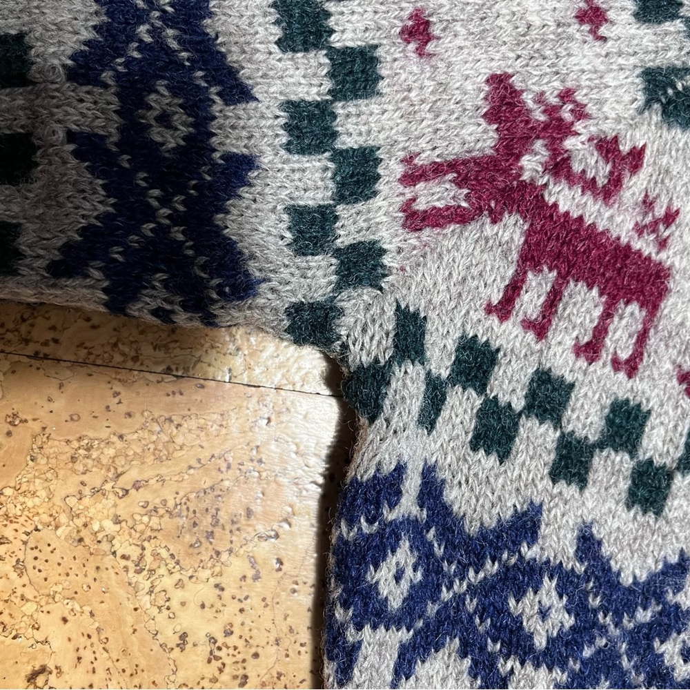 Chaps Ralph Lauren Men’s Vintage Shetland Wool Faire Isle Sweater Sz XL - Picture 13 of 13